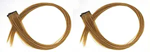 Pelo Colored Hair Extension Strips for Kids Girls Women (Sweet Brown)