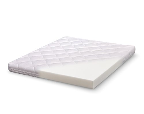 ABZ KM241-95756 Kindermatratze Laufgitter Polyetherschaum D25 Doppelgewebe 75 x 95 x 6 cm, weiß - 2