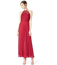 Damen Maxi-Spitzenkleid