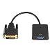 Produktbild PETUNIA DVI-D-zu-VGA-Adapter-Konverterkabel für PC-Grafikkarte - Schwarz