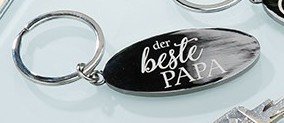 Preisvergleich Produktbild Schlüsselanhänger Metall mit dunkler Patina " Du bist... (der beste Pappa)