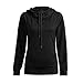 Produktbild Selou Damen Mode Langarm Sweatshirt mit Kapuze Einfarbiger Pullover Slim Fit und der neueste Pullover Pullover Jumper Dünner Mantel Hemd grundiert T-Shirt Sportbekleidung Streetwear