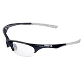 Clear Cycling Glasses With Black Polycarbonate Frame Shield Arina