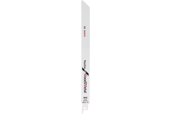 Bosch Professional Coffret de 5 lame de scie sabre S 1122 HF Flexible for Wood and Metal (longueur 225 mm, accessoires pour scie sabre)