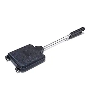 Anjali Deluxe Non-Stick 4 Cut Aluminium Sandwich Toaster, Black