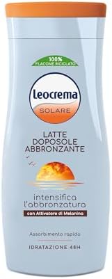Leocrema - Doposole Abbronzante, con Attivatore di Melanina, Intensifica l'Abbronzatura, Rapido Assorbimento, 200 ml