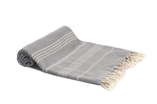 Hamamtuch, Pestemal, Design Sultan, 100*180 cm, 100 % Baumwolle, Saunatuch, Frottiertuch, Badetuch (Blau) - 2
