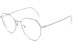 Lairesen Mode Metall Myopie Brille Herren und Damen Retro Kurzsichtigkeit Fernbrille