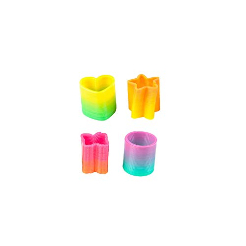 Preisvergleich Produktbild YaptheS Verschiedene Miniatur-Regenbogen Frühling Slinky Spielzeug pädagogisches Spielzeug Mehrere Formen Magie Frühling Regenbogen Slinky Spielzeug 1Set