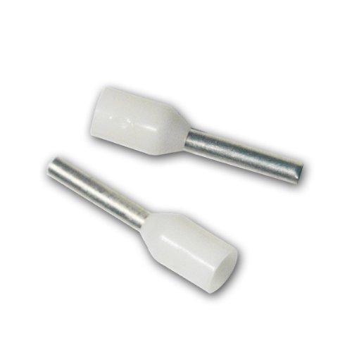 Price comparison product image 100 Aderendhülsen,  weiß isoliert,  0, 75mm²
