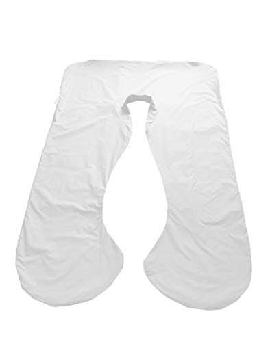 Sanggol Funda de Almohada Almohada de Esmbarazo (Extra Grande, Blanco)