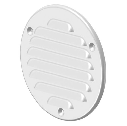 Lüftungsgitter Metall weiß Ø 100 mm rund Insektennetz Abluftgitter Zuluft Abluft Gitter Lüftung MTA 14