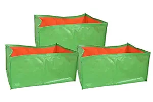 COIR GARDEN HDPE Grow Bags, 46cm X30cm X20cms, Pack of 3