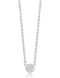 Sif Jakobs Jewellery Mujer de cadena Grez Zana Plata 925 Circonita One Size, Plata