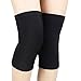 Produktbild DAYIMIYA Knieschoner Verstellbarer Schwamm Arthritis Ideal für Sporttrauma, Verstauchungen, Arthritis, Meniskusrisse, Laufen und Sport für Männer und Frauen, EIN Paar,Black,XXXL