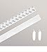 Produktbild LYSEL Zubehör Set Rollo Seitenblenden zum Kleben oder Schrauben aus Aluminium - in weiß - B 2.50cm H 130cm