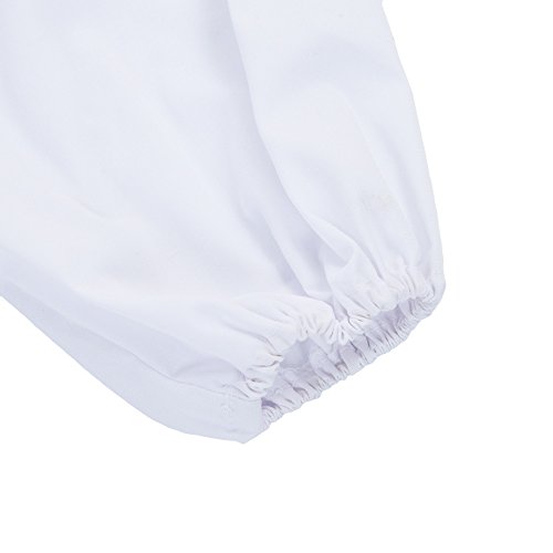 Imkerjacke Schutzkleidung mit Bienenhut und Schleier aus Polyesterfasern (weiß) - 8