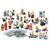 lego menschen bauen Rollen und Verantwortlichkeiten des gemeinschaftlichen Lebens erforschen Bestandteile 21 LEGO Minifiguren 21 Spielkarten Kann als eigenständiges Spielset verwendet oder mit anderen Sets kombiniert werden