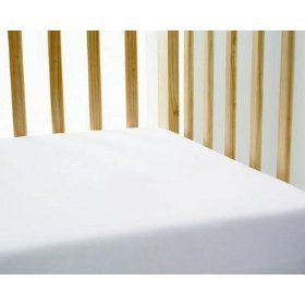 2 X WHITE FITTED COT  SHEET 130 X 70 CM  100% COTTON