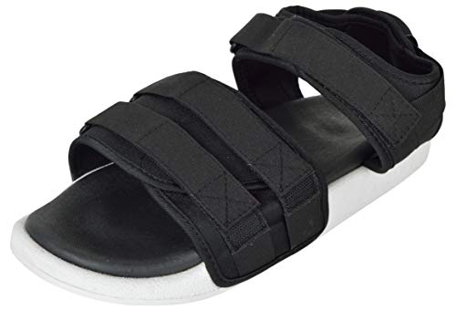 VENTO Men's Black and White Floaters