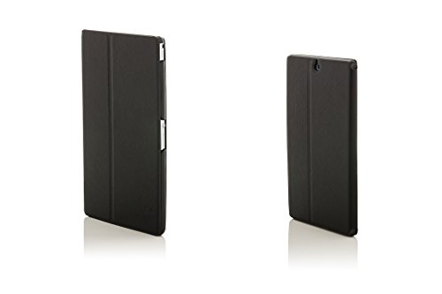 Forefront Cases® Neue Leder Hülle / Tasche / Case / Cover für Sony SGP611 Xperia Z3 Tablet Compact 20,3 cm (8 Zoll) – Rundum-Geräteschutz und intelligente Auto-Sleep-Wake-Funktion mit 3-JAHRES-GARANTIE VON FOREFRONT CASES – inkl. Eingabestift und Displayschutz - 6