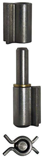 Preisvergleich Produktbild GedoTec® Anschweißscharnier Türwinkelband Torband Anschweißbänder zum Anschweißen / mit Winkellappen / Bandrolle 24 mm / Laschen 2 x 50 mm / Laschenstärke 4 mm / Bandstift Ø 16 mm / Markenqualität für Ihren Wohnbereich (Stahl blank)