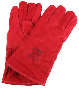 Langley WOODBURNER GLOVES HIGH TEMPERATURE STOVE LONG LINED WELDERS GAUNTLETS LOG FIRE