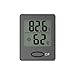 Produktbild Vosarea Mini Digital Hygro-Thermometer Desktop Temperatur Luftfeuchtigkeit Monitor Wecker für Schlafzimmer Wohnzimmer Büro (Schwarz)