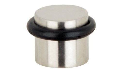 Türstopper Bodentürpuffer aus Edelstahl matt zum Schrauben Ø 25mm