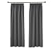 Produktbild Deconovo Vorhang Blickdicht Kräuselband Gardinen Schlafzimmer Vorhang Verdunkelung 183x168 cm Dunkelgrau 2er Set