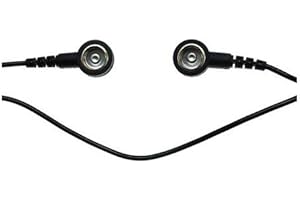 FOXCUP Safeguard WL42094 ESD - Cavo di messa a terra, 2 x 10 mm, lunghezza 3 m, colore: Nero