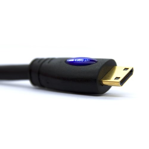 LCS – 1.5M – Mini HDMI Kabel 1.4 / 2.0 – FULL HD 1080p / Ultra HD 2160p – Hochgeschwindigkeits mit ETHERNET und 3D – Dreifach-Abschirmung – Vergoldete kontakte – Unterstützt neuen Technologien ARC – CEC – Deep Color und x.v.Color – Kompatibel mit dem neuen Tablet-PC - 2