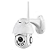 Produktbild DLIBIG PTZ IP Aussen WiFi-Überwachungskamera 1080P Outdoor Dome Kamera Zweiwege-Audio Monitor Fotoapparat Bewegungsmelder IR-Nachtsich Autofokus Smart WLAN IP66 Wasserfest Camcorder,Weiß,64G