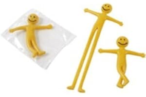PARTYRAMA HENBRANDT Stretchy Smiley Yellow Man - Pack of 20