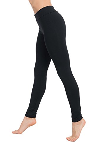 Anaissa Pitillo Efecto Mojado Leggings, Negro, L para Mujer