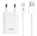 Produktbild LYOS [Ladeset 1 Meter für iPhone [USB Lightning Ladekabel und Netzteil] Ladegerät passend für iPhone X, XS, Xr, 8, 8 Plus, 7, 7 Plus, 6, 6s, 6, SE, 5, 5s, iPod, iPad 4, Pro,Mini, 2 in weiß
