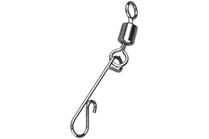 STMK 30 Stück Behr Knotenlos Schnurverbinder mit Wirbel 9kg, 18kg, 40kg & 65kg (3 Packungen á 10 Stück) +gratis Petri Heil! Aufkleber