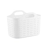 user usar simplemente pop-up para abrir cuando se utiliza y se derrumba a plana para el ahorro de espacio, de lavandería cesta de plástico rectangular