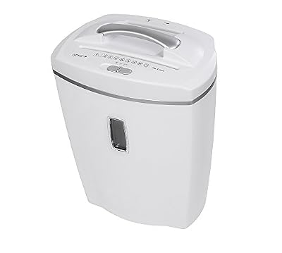 Genie 580 XCD Destructeur de documents (jusqu'à 10 feuilles coupe croisée à particules, avec CD – Shredder, avec corbeille à papier) 350 x 215 x 450 mm, blanc