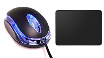 FEDUS 3D 3-Button Wired Optical USB Mouse for Computer, Mouse for Laptop, Mouse for Desktop,for LAPTOPS and DESKTOPS with Mouse pad