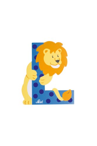 Preisvergleich Produktbild Trudi 81612 - Sevi Tierbuchstabe Löwe L hellblau