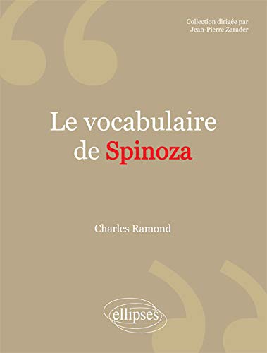 Télécharger Le Vocabulaire de Spinoza PDF
