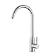 Produktbild LSHUAIDJ Küche rotierenden großen gebogenen Wasserhahn/Spüle heiß und kalt Mischventil Wasserhahn / 304 Edelstahl Silber