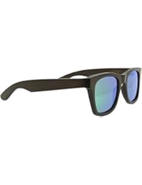 Gafa de sol Greenblue de Madera de Bambú 100% Eco con cristal polarizado en color verde y azul para chico y chica y unisex en madera oscura