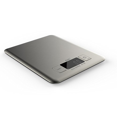 G&G SF-2013- 8kg/1g AAA Batterien XXL Edelstahl Wiegefläche Küchenwaage Briefwaage Tischwaage Digitalwaage Scale