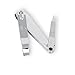 Footful Stainless Steel Nail Clipper with File for Thick Nails Large Size---Silver