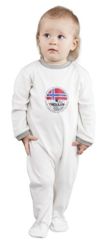 NEBULUS Baby romper suit LULUS, body, overall baby / toddler, cream white (Q231), 3 months