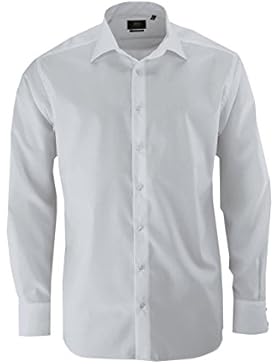 ETERNA Modern Fit Hemd New Kent Kragen Langarm Popeline weiß