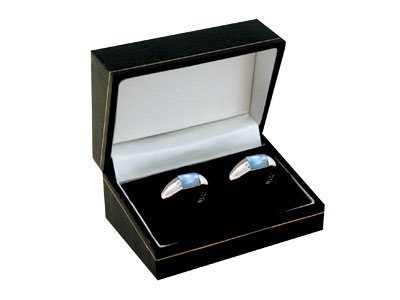 CGBlack Leatherette Double Ring Box - (996 245)