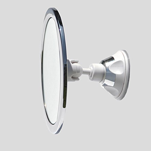 3X Magnification No Fog Shower Mirror With Rotating, Locking Suction ; With Bonus Separate Razor Holder | Guaranteed to Affix to Any Surface with Free Mounting Kit - 9